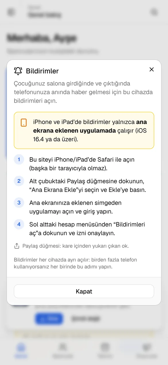 iPhone ana ekrana ekleme adımları
